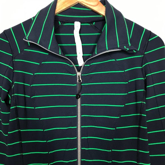 Lululemon Nice Asana Jacket Slalom Stripe Inkwell - Picture 2 of 7